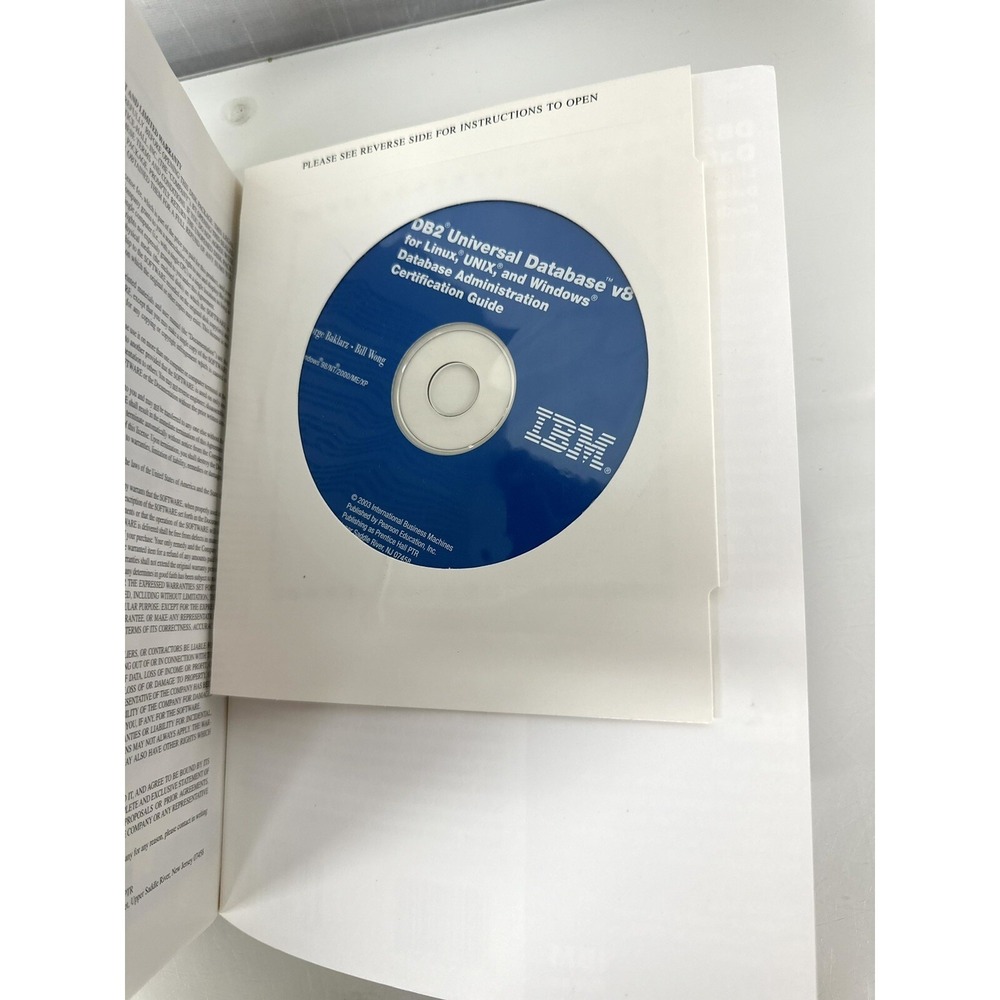 DB2 UNIVERSAL DATABASE V8 FOR LINUX, UNIX, AND WINDOWS By George Baklarz with CD - Picture 5 of 8